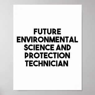 Poster Futura Técnica De Ciência E Proteção Ambiental