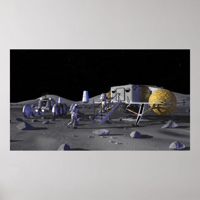 Pôster Futuras missões de exploração do espaço 3 (Frente)