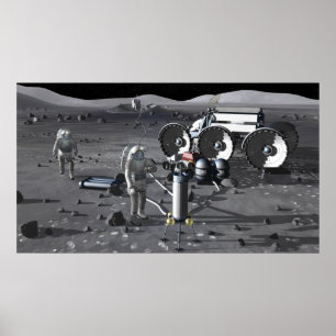 Pôster Futuras missões de exploração do espaço 5