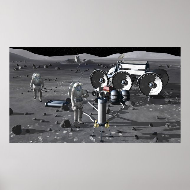 Pôster Futuras missões de exploração do espaço 5 (Frente)