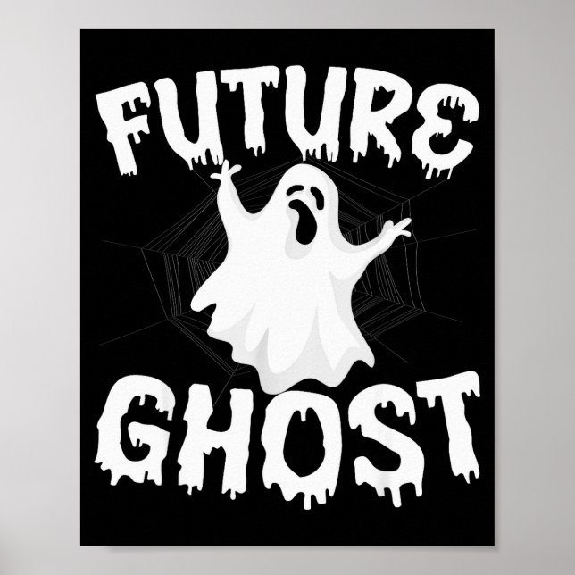 Poster Future Ghost Funny Halloween Boo Soky Trick Or Tre (Frente)