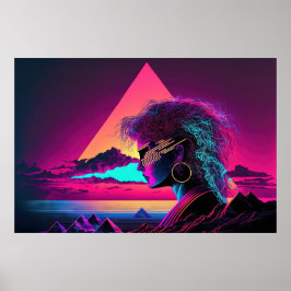 Poster Futurismo Femme: O Uso Majestoso