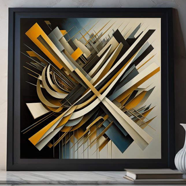 Poster Futurismo Moderno Do Design Abstrato VII (Criador carregado)