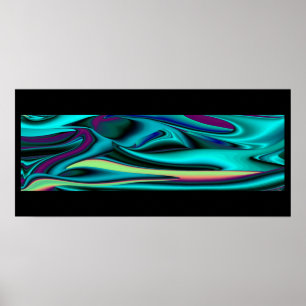 Poster Futurista abstract em preto