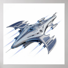 Poster Futurística Starship