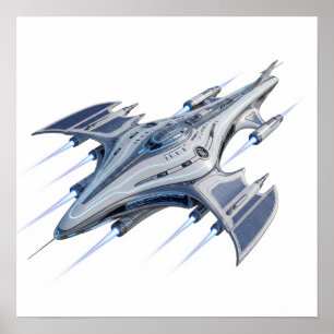 Poster Futurística Starship