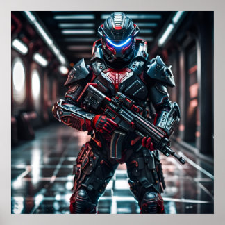 Poster Futurística Trooper