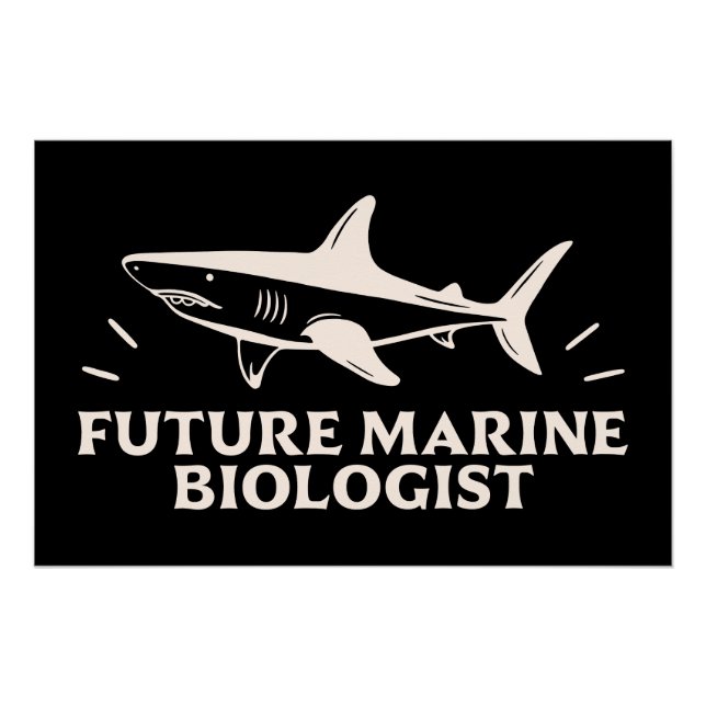 Pôster Futuro biólogo marinho (Frente)