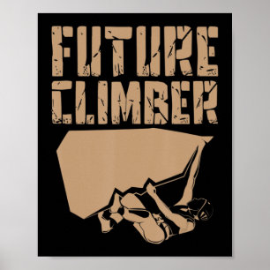 Poster Futuro Climber Rock Escaler