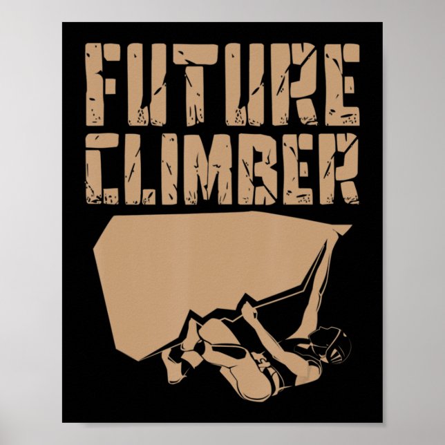 Poster Futuro Climber Rock Escaler (Frente)