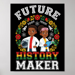 Poster Futuro Criador de História Mês da História Negra C