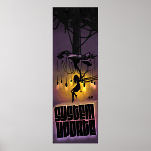 Poster Futuro Cyberpunk Sci Fi Fantasy VR Trabalho de art