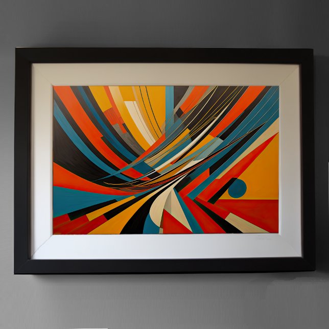 Poster Futuro de Design Abstrato Moderno 3:2 (Criador carregado)