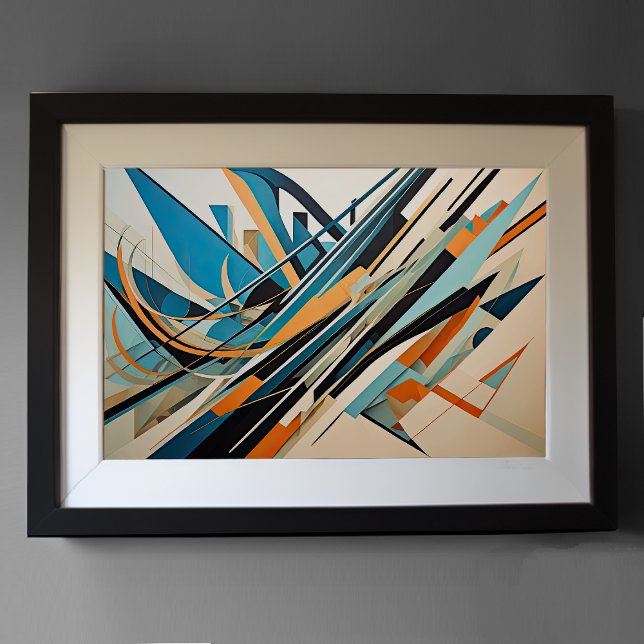 Poster Futuro de Design Abstrato Moderno 3:2 (Criador carregado)