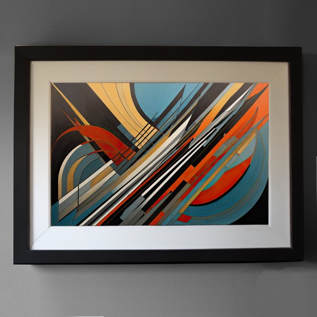 Poster Futuro de Design Abstrato Moderno 3:2 (Criador carregado)