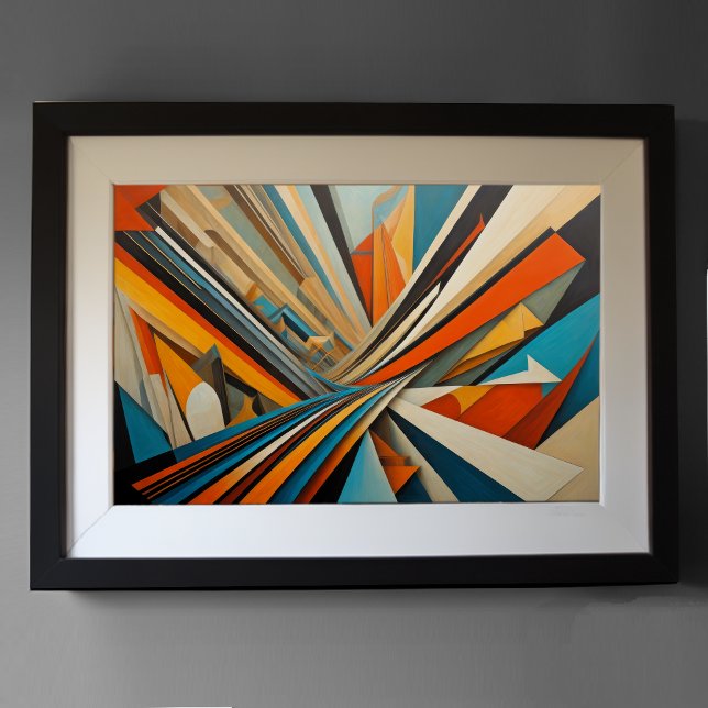 Poster Futuro de Design Abstrato Moderno 3:2 (Criador carregado)