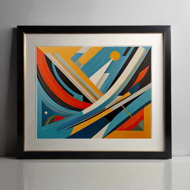 Poster Futuro de Design Abstrato Moderno 4:5 (Criador carregado)