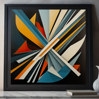 Poster Futuro de Design Abstrato Moderno VI