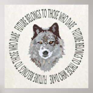 Poster futuro do lobo que se atreve