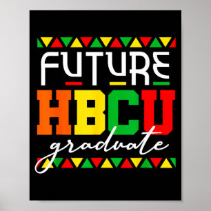 Poster Futuro Engraçado Graduado Hbcu Mês da História Neg
