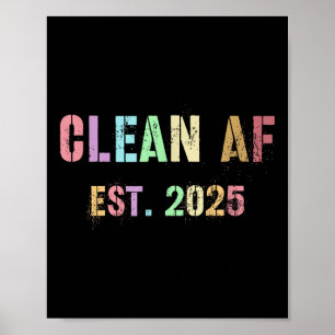 Poster Futuro Engraçado Limpo Af Est 2025 Griling Clean P
