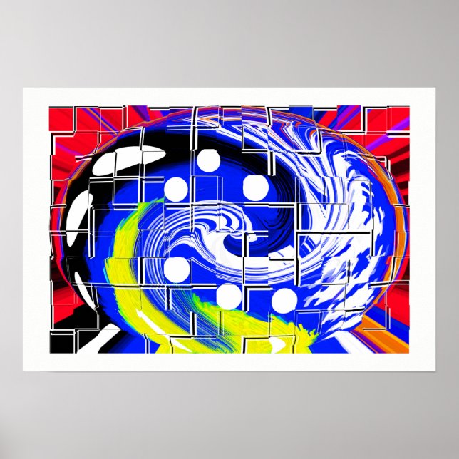 Pôster Futuro mapa de galáxias (Frente)