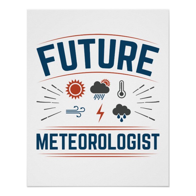 Pôster Futuro Meteorologista (Frente)