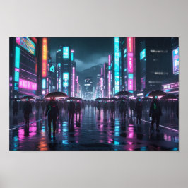 Poster Futuro Moderno Japonês