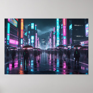 Poster Futuro Moderno Japonês