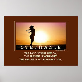 Poster FUTURO MOTIVAÇÃO Personalizada Citação Inspiracion