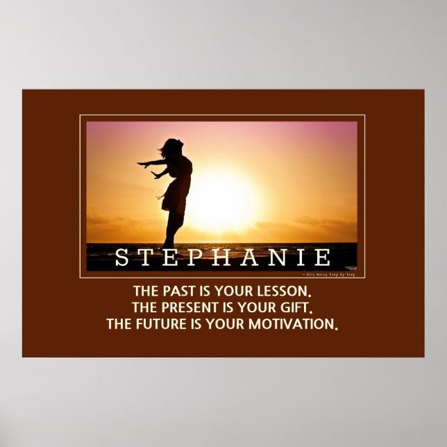 Poster FUTURO MOTIVAÇÃO Personalizada Citação Inspiracion (Frente)