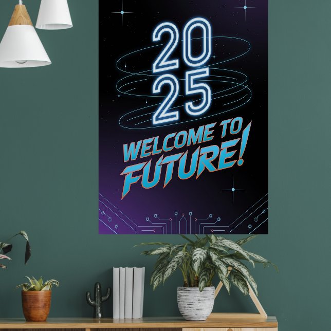 Poster Futuro Neon (Sala de Estar 1)