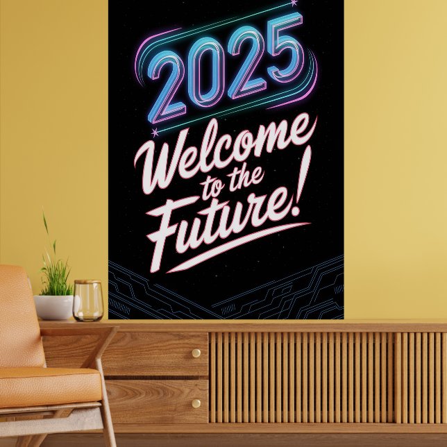Poster Futuro Neon (Sala de Estar 2)