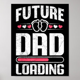 Poster Futuro Pai Carregando a Maternidade Engraçado em b