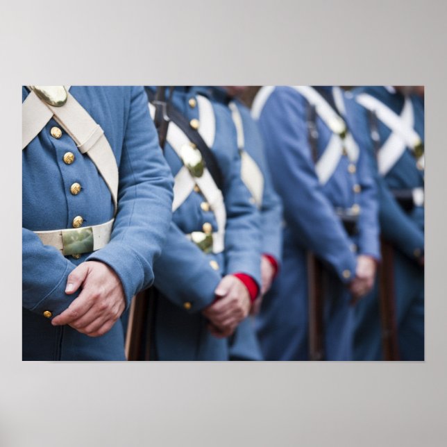 Poster Fuzileiros militares da era civil dos EUA (Frente)