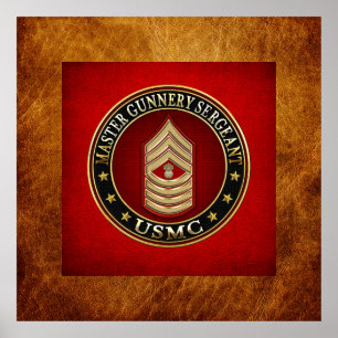 Pôster Fuzileiros navais dos E.U.: Sargento de Gunnery