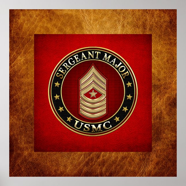 Poster Fuzileiros navais dos EUA: Sargento Major (USMC Sg (Frente)