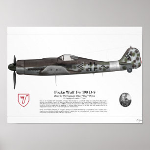 Poster Fw 190 D-9 (Oskar Romm)