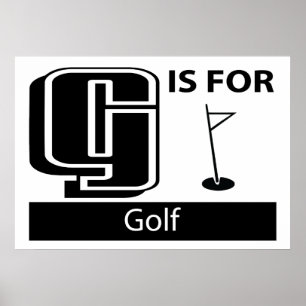 Poster G É Para Golfe