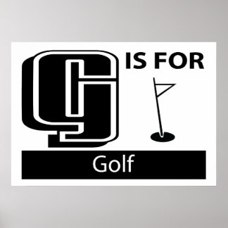 Poster G É Para Golfe