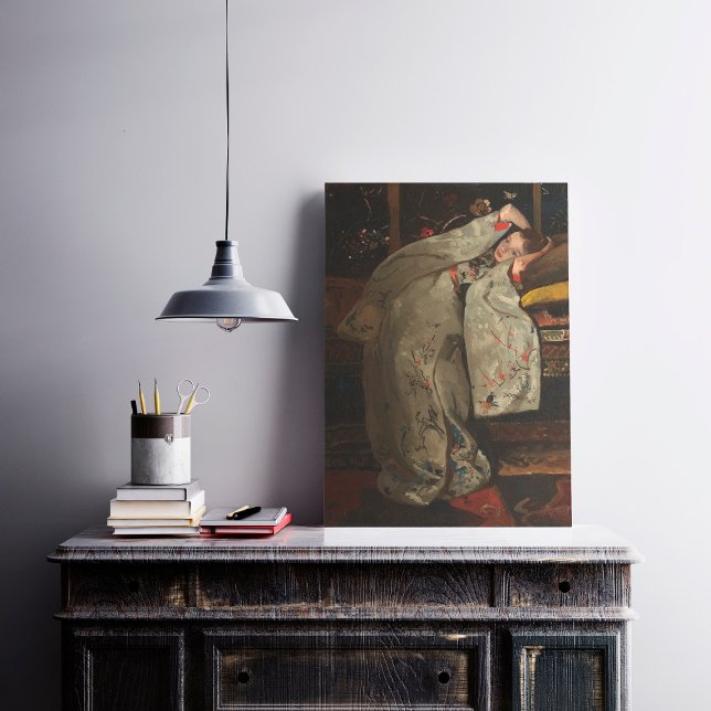 Poster G.H. Breitner, Garota em um Kimono Branco - Bela A (Criador carregado)