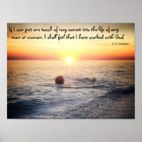 G. K. Chesterton cita sobre sunset-poster