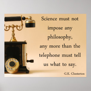 Pôster G.K. Citações de Chesterton