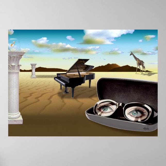 Pôster G Sharp no Deserto - Surreal (Frente)