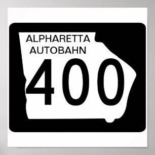 Pôster GA 400 "Alpharetta Autobahn"