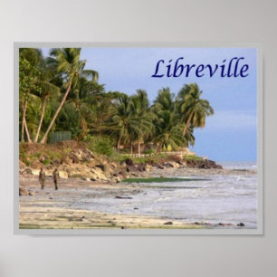 Poster Gabão - Libreville -