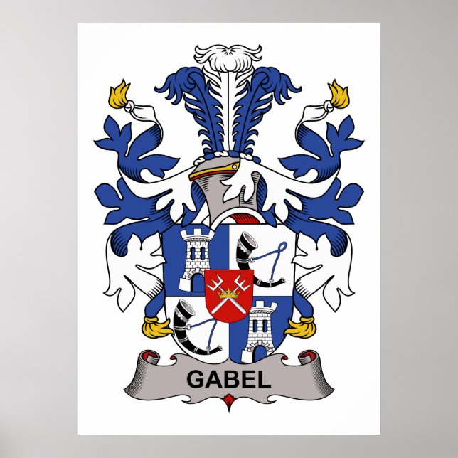 Pôster Gabel Family Crest (Frente)