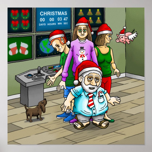 Poster Gabinete do Papai Noel (Frente)