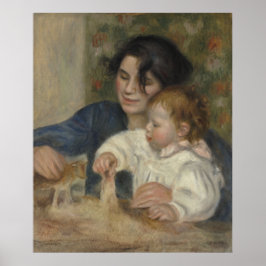 Pôster Gabrielle e Jean por Pierre-Auguste Renoir