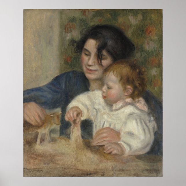 Pôster Gabrielle e Jean por Pierre-Auguste Renoir (Frente)